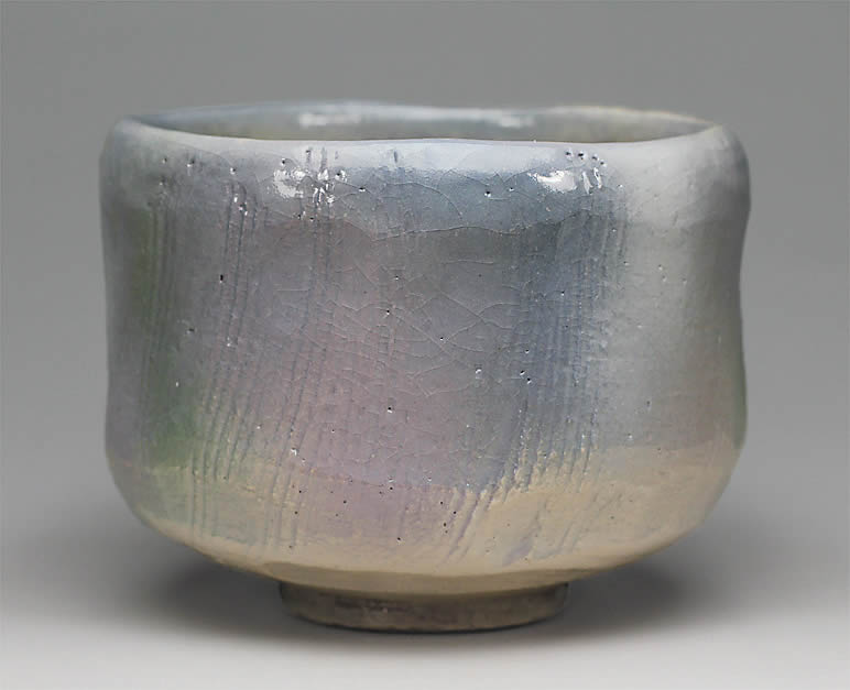 2017年初春作品　「五月雨」　茶碗