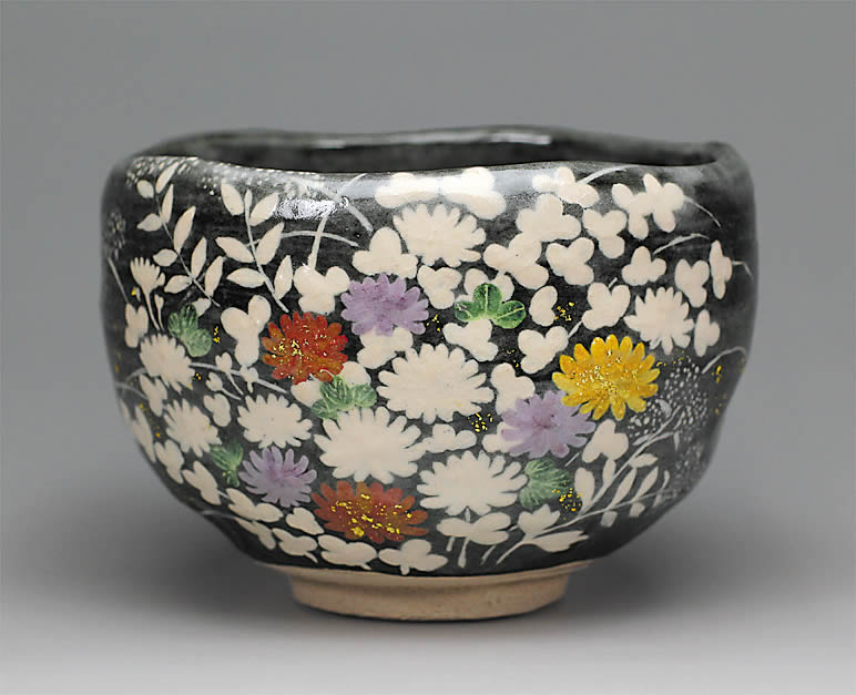 2017年初春作品　「秋ノ野」　茶碗