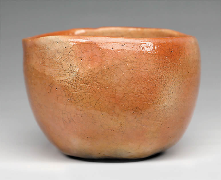 2017年初春作品　光悦「乙御前」写　赤楽茶碗