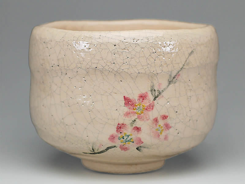 2018年初春作品「桃花笑春風」茶碗