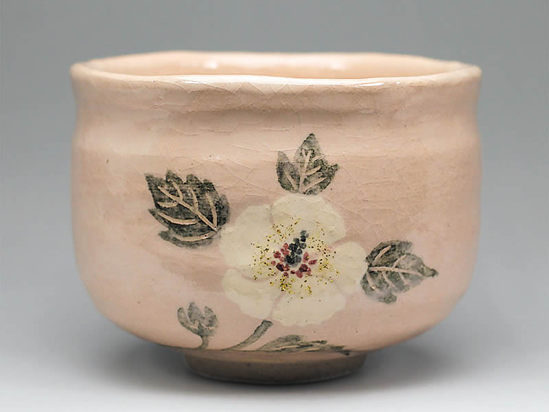 2018年初春作品槿の絵茶碗