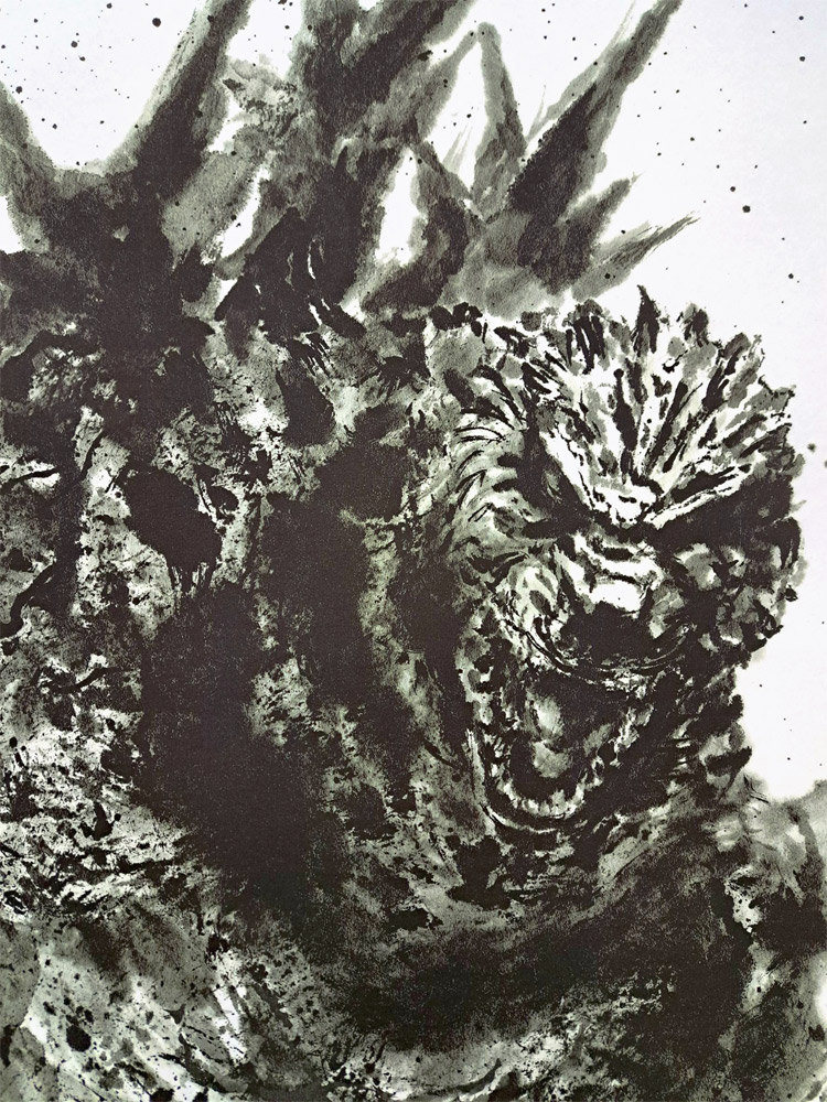 ゴジラ-1.0(マイナスワン)掛軸