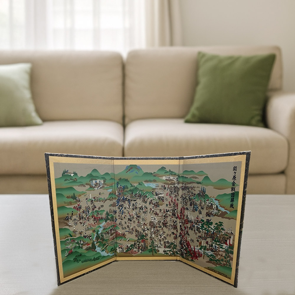 関ヶ原合戦図ミニ屏風