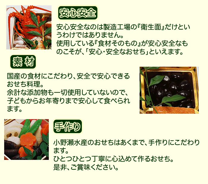 小野瀬水産おせち