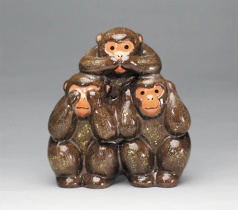 三猿置物
