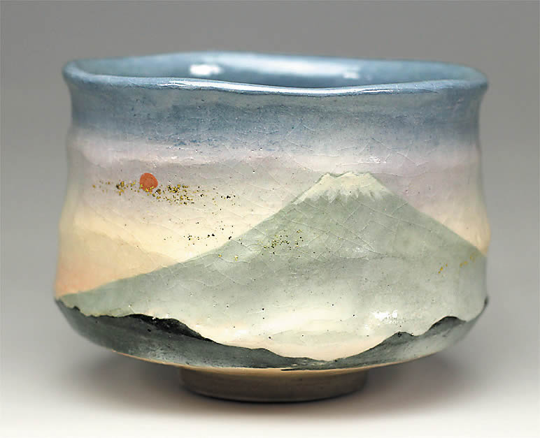 「初富士の絵」茶碗