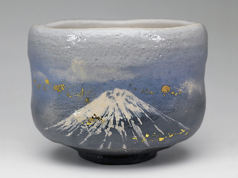 2019年初春作品 「陽光の富士」茶碗"