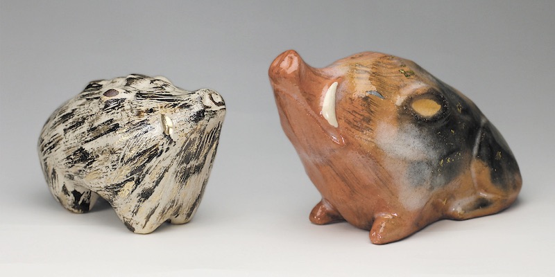 2019年初春作品　亥　置物