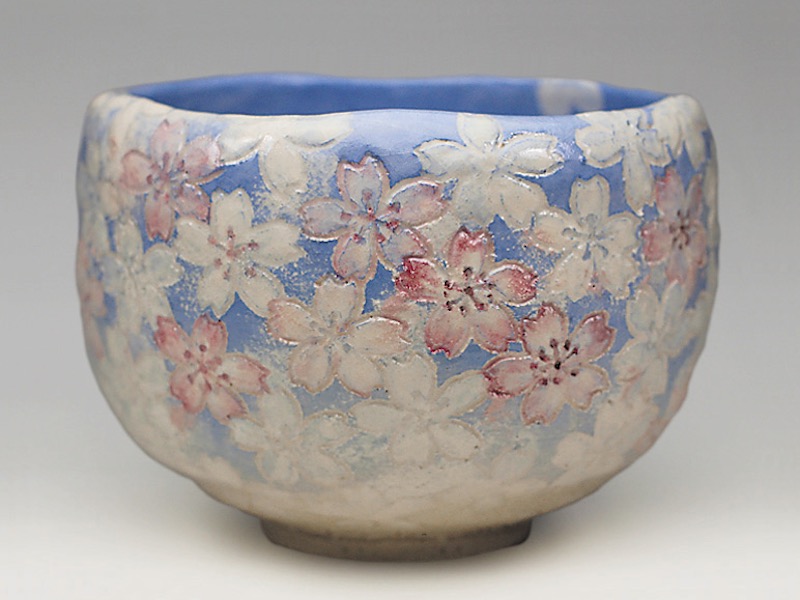 2019年初春作品 桜尽くしの絵 茶碗"