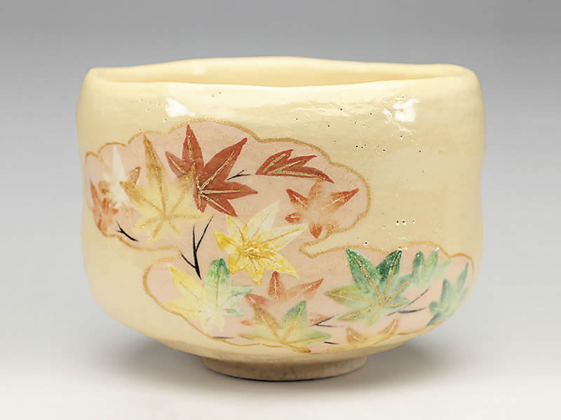 2020年初春作品雲錦図　茶碗