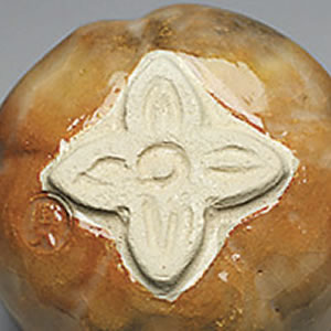 2021年初春作品 赤楽柿形茶碗