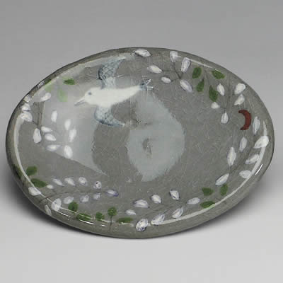 楽入窯製　豆皿