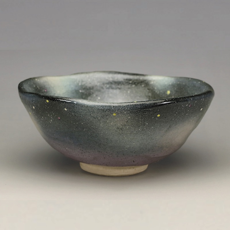 2022年初春作品　星空　平茶碗