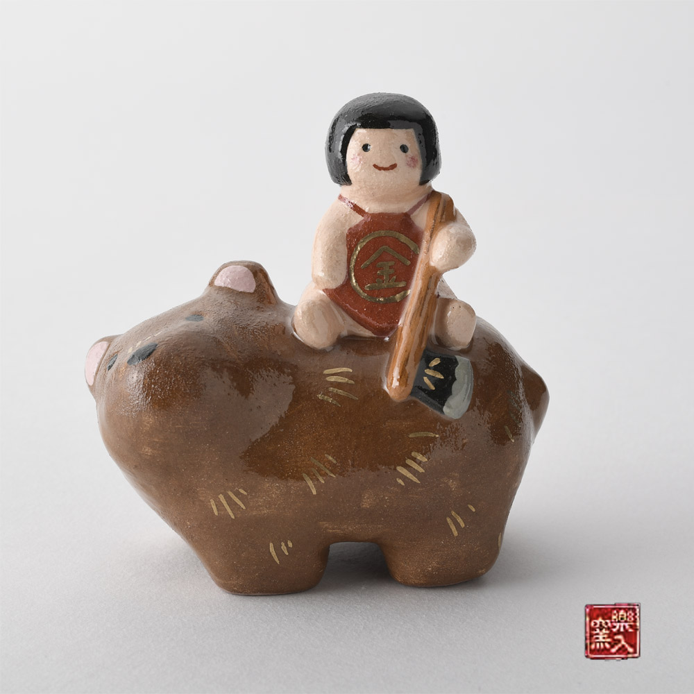 楽入窯　2025年新春作品　[置物] 金太郎